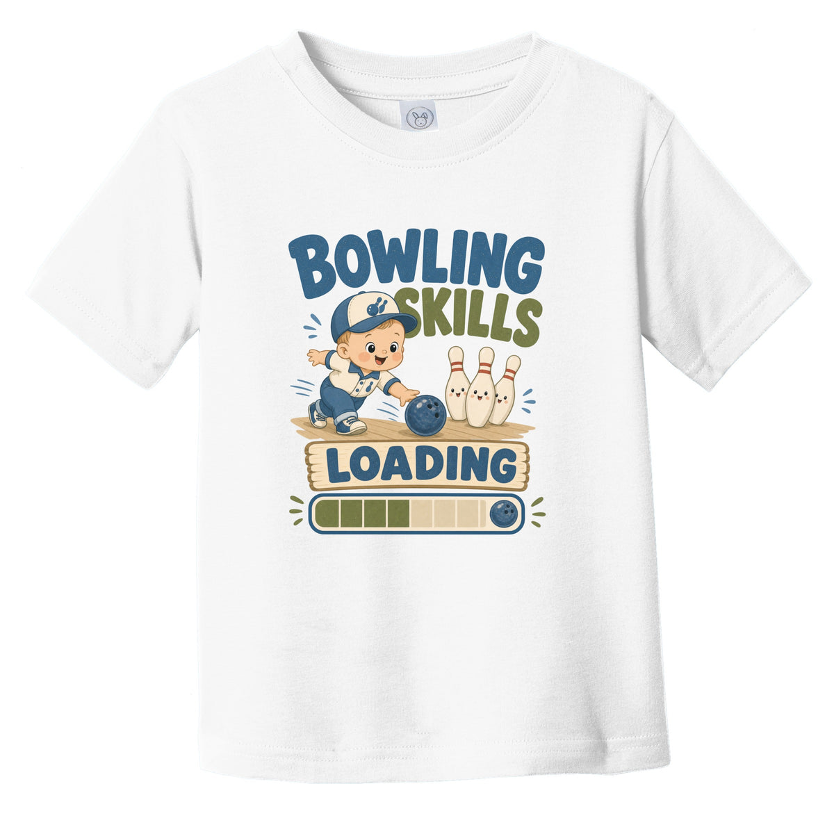 Bowling Skills Loading Funny Bowler Humor Infant Toddler T-Shirt
