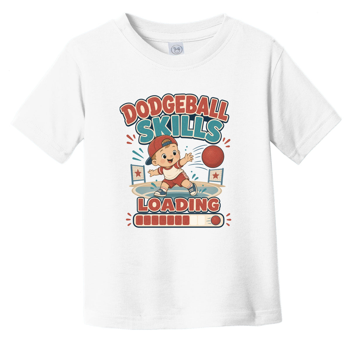 Dodgeball Skills Loading Funny Sports Humor Infant Toddler T-Shirt