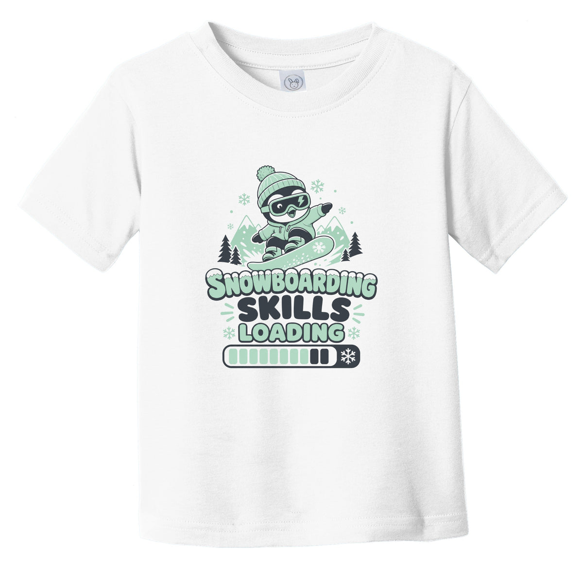 Snowboarding Skills Loading Funny Snowboard Humor Infant Toddler T-Shirt