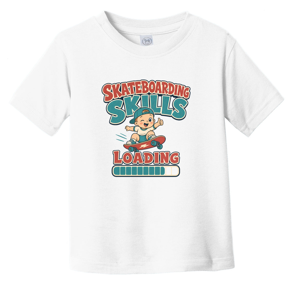 Skateboarding Skills Loading Funny Skateboard Humor Infant Toddler T-Shirt