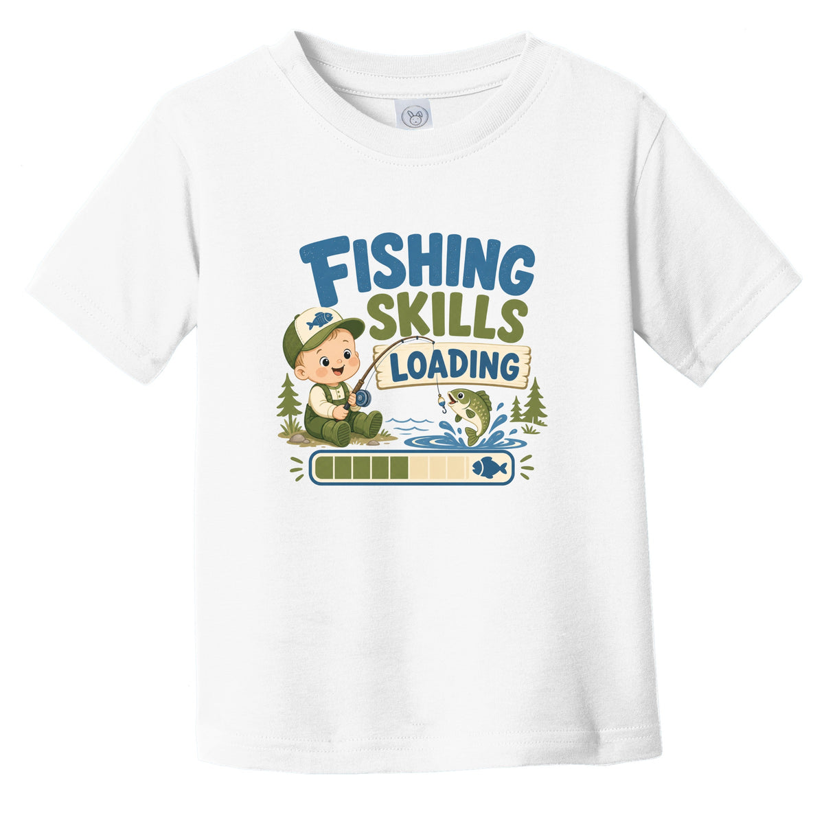Fishing Skills Loading Funny Sports Humor Infant Toddler T-Shirt