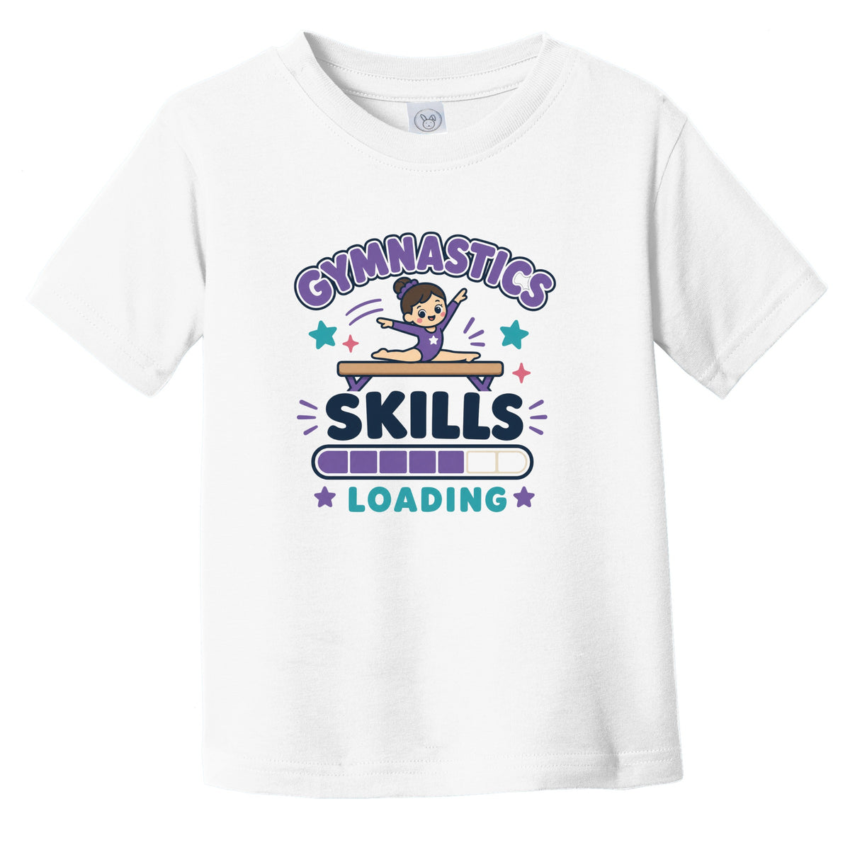 Gymnastics Skills Loading Funny Sports Humor Infant Toddler T-Shirt
