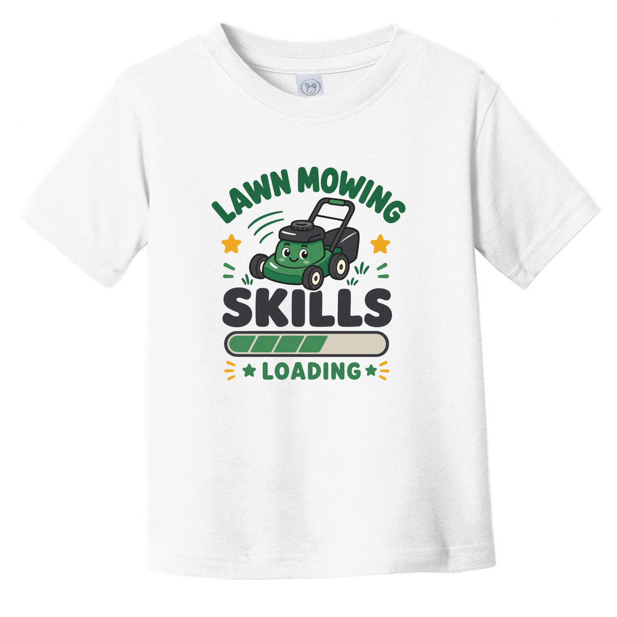 Lawn Mowing Skills Loading Funny Yard Work Humor Infant Toddler T-Shirt