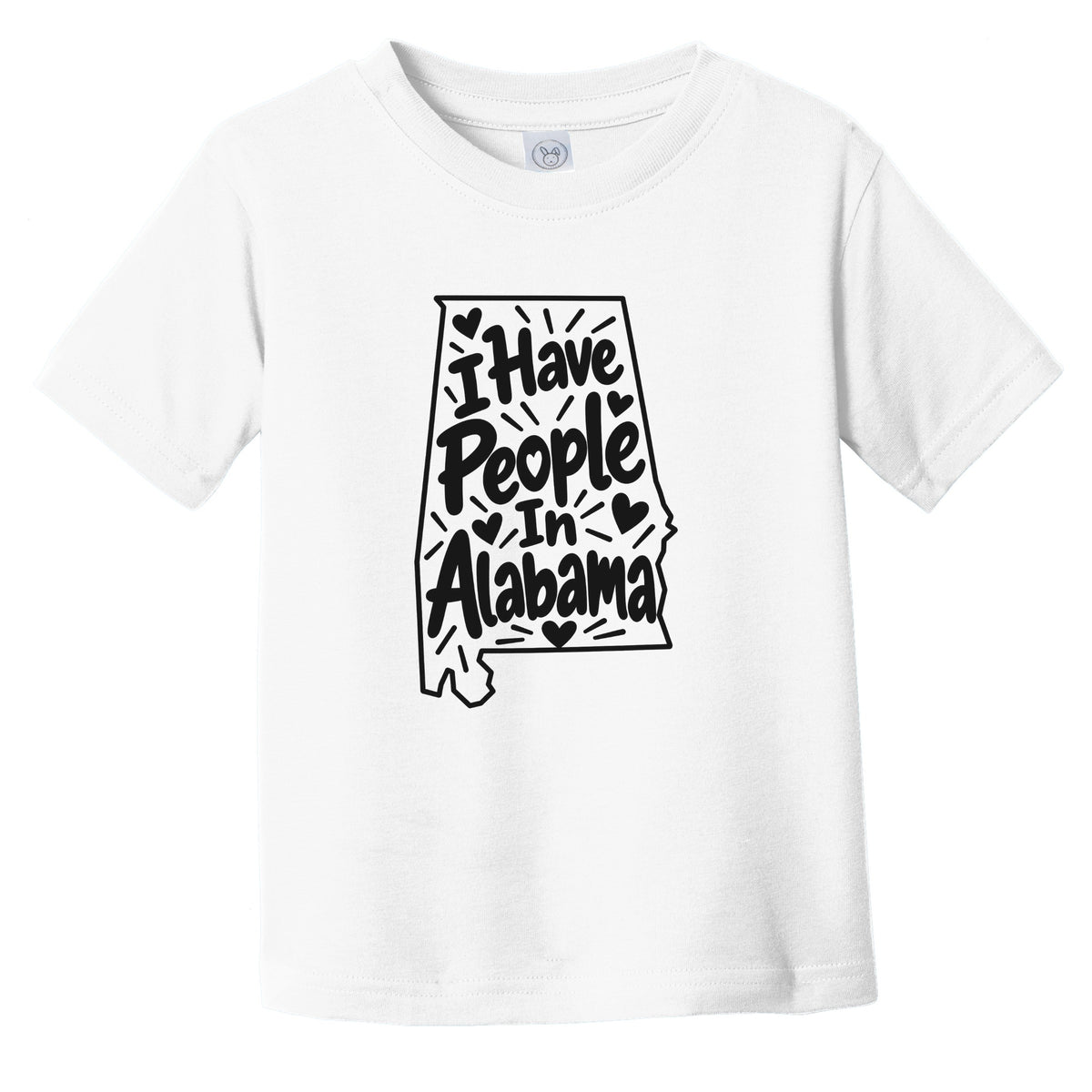 I Have People In Alabama Cute State Silhouette Infant Toddler T-Shirt