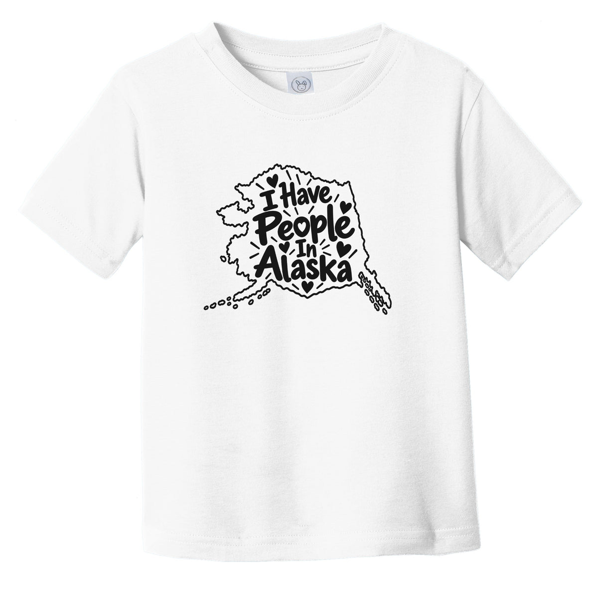 I Have People In Alaska Cute State Silhouette Infant Toddler T-Shirt