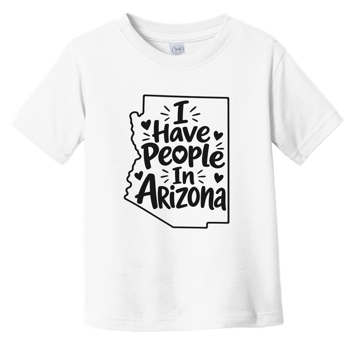 I Have People In Arizona Cute State Silhouette Infant Toddler T-Shirt