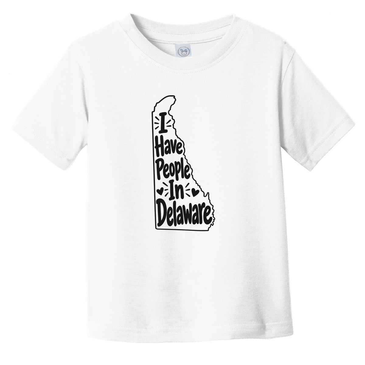 I Have People In Delaware Cute State Silhouette Infant Toddler T-Shirt
