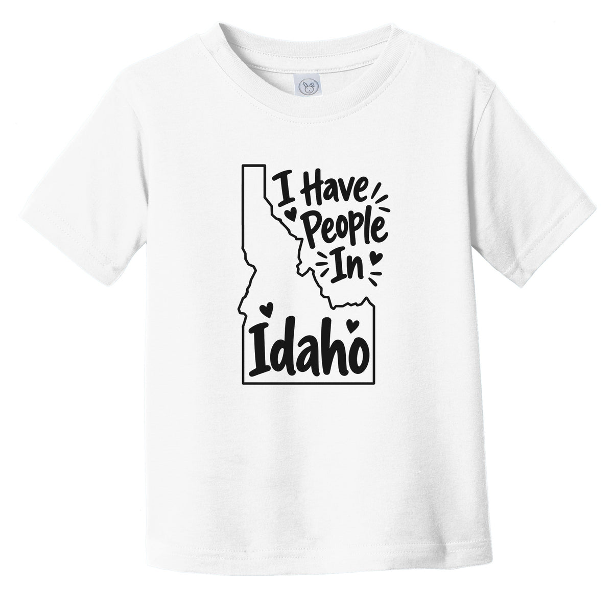 I Have People In Idaho Cute State Silhouette Infant Toddler T-Shirt