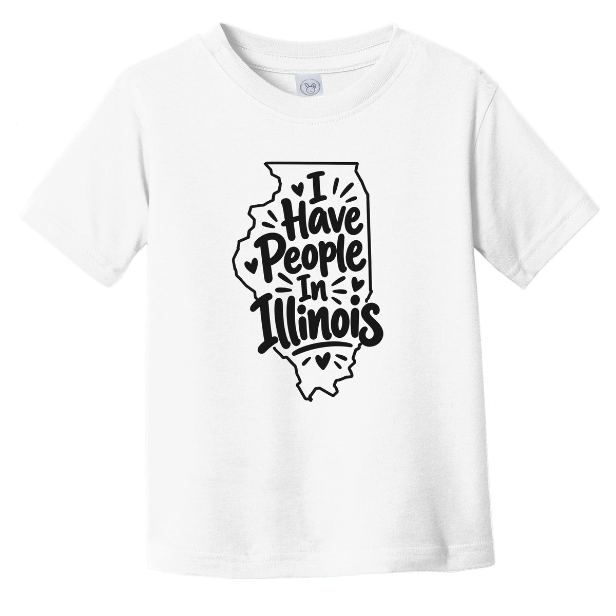 I Have People In Illinois Cute State Silhouette Infant Toddler T-Shirt