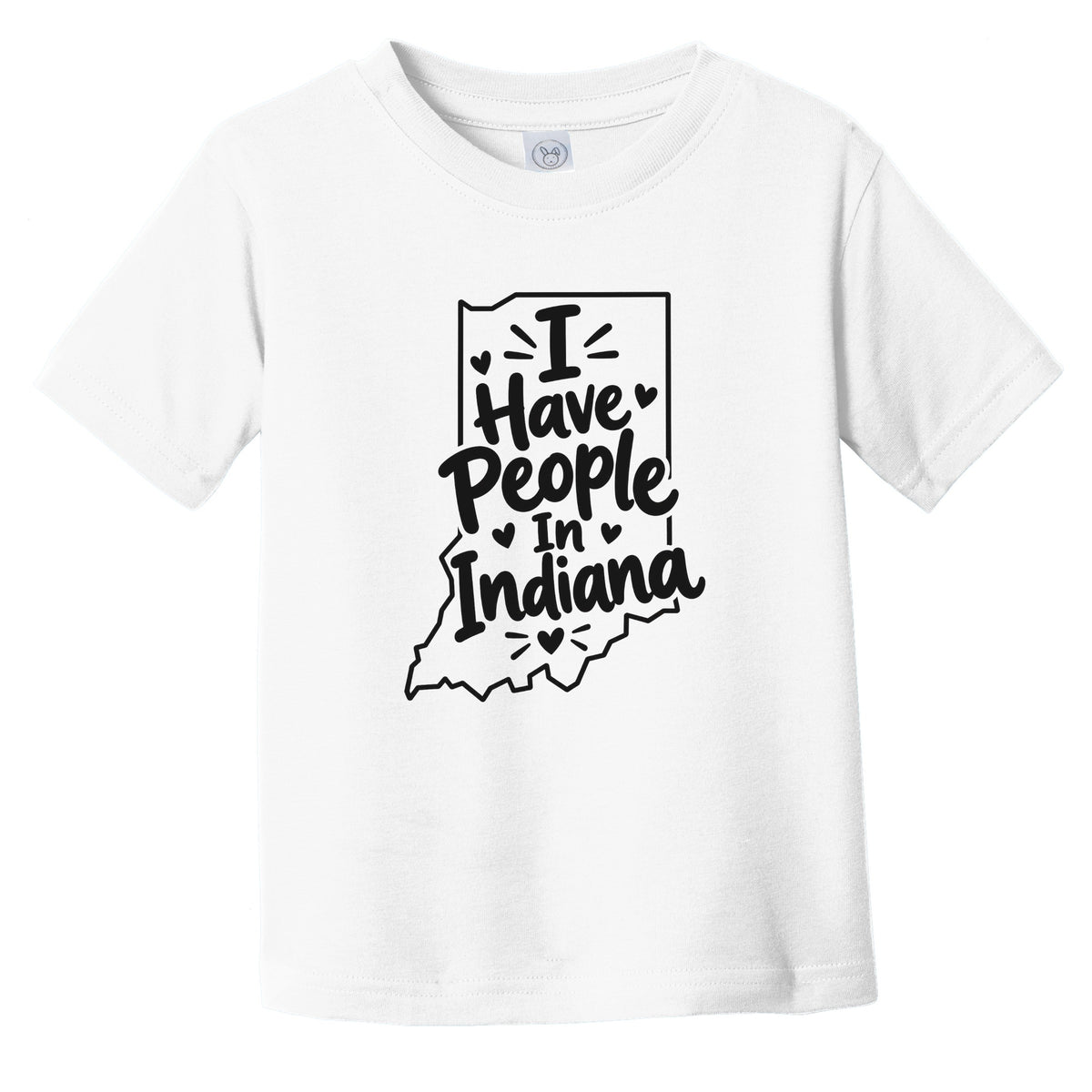 I Have People In Indiana Cute State Silhouette Infant Toddler T-Shirt