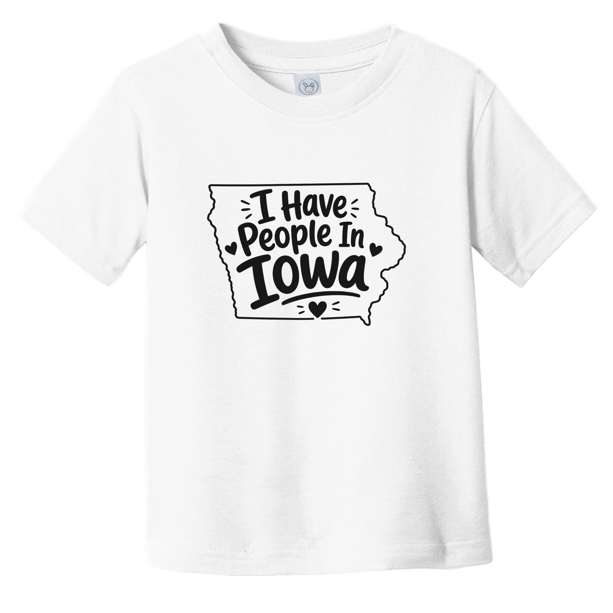 I Have People In Iowa Cute State Silhouette Infant Toddler T-Shirt