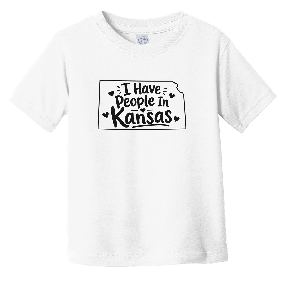 I Have People In Kansas Cute State Silhouette Infant Toddler T-Shirt