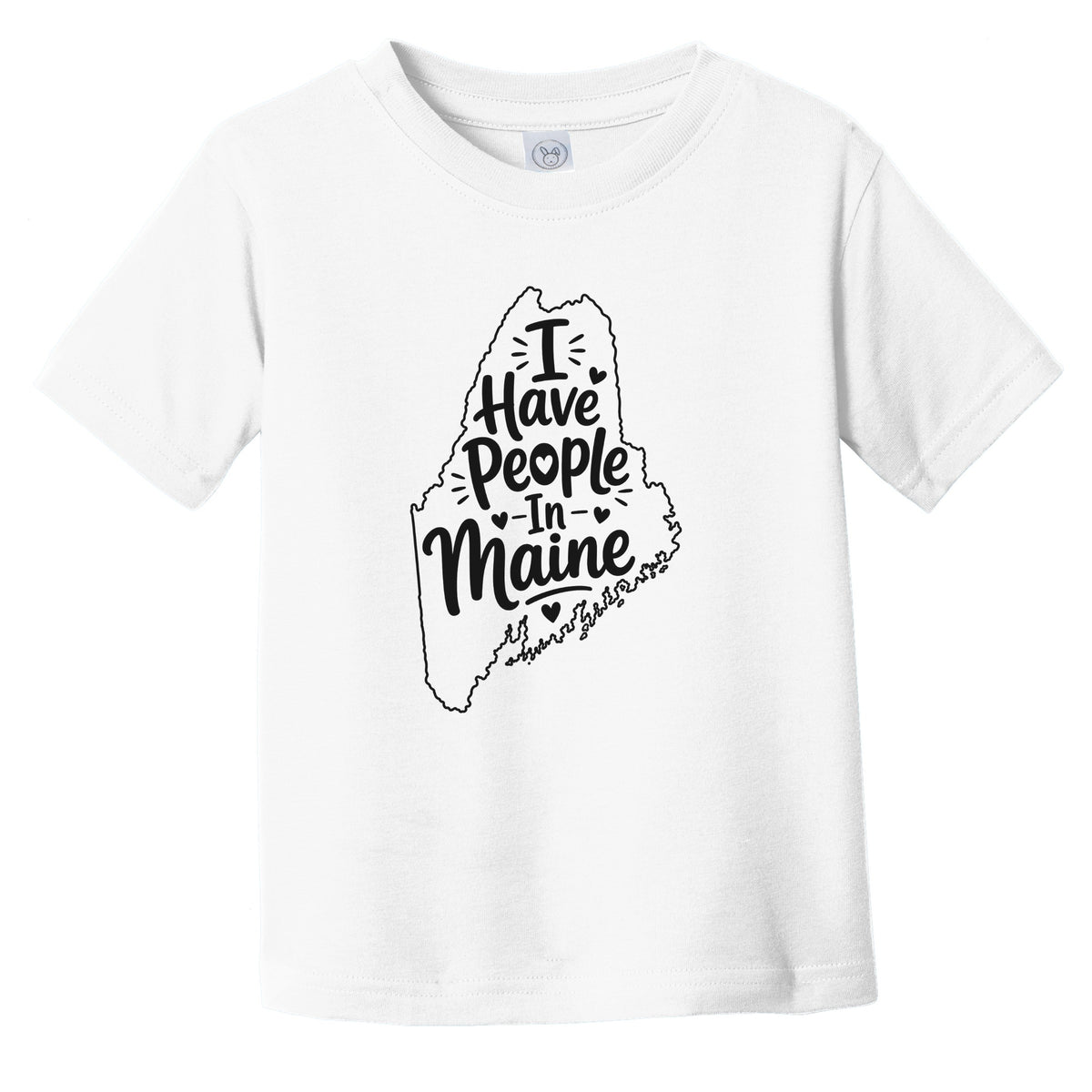 I Have People In Maine Cute State Silhouette Infant Toddler T-Shirt
