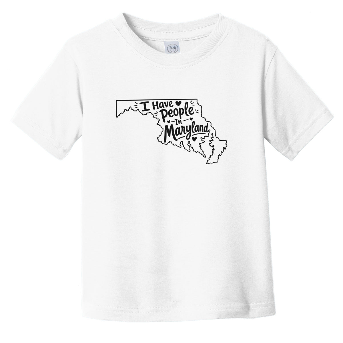 I Have People In Maryland Cute State Silhouette Infant Toddler T-Shirt