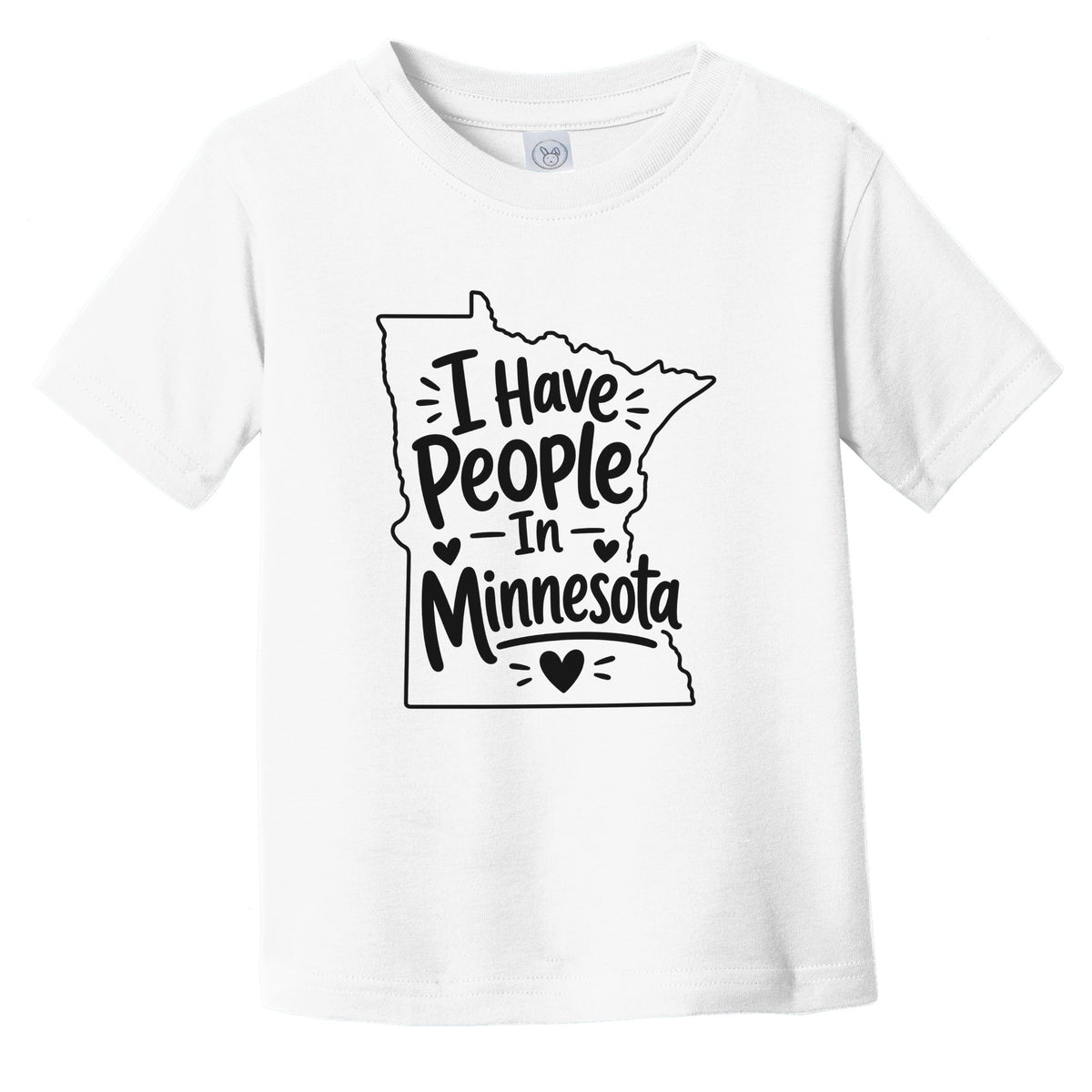 I Have People In Minnesota Cute State Silhouette Infant Toddler T-Shirt