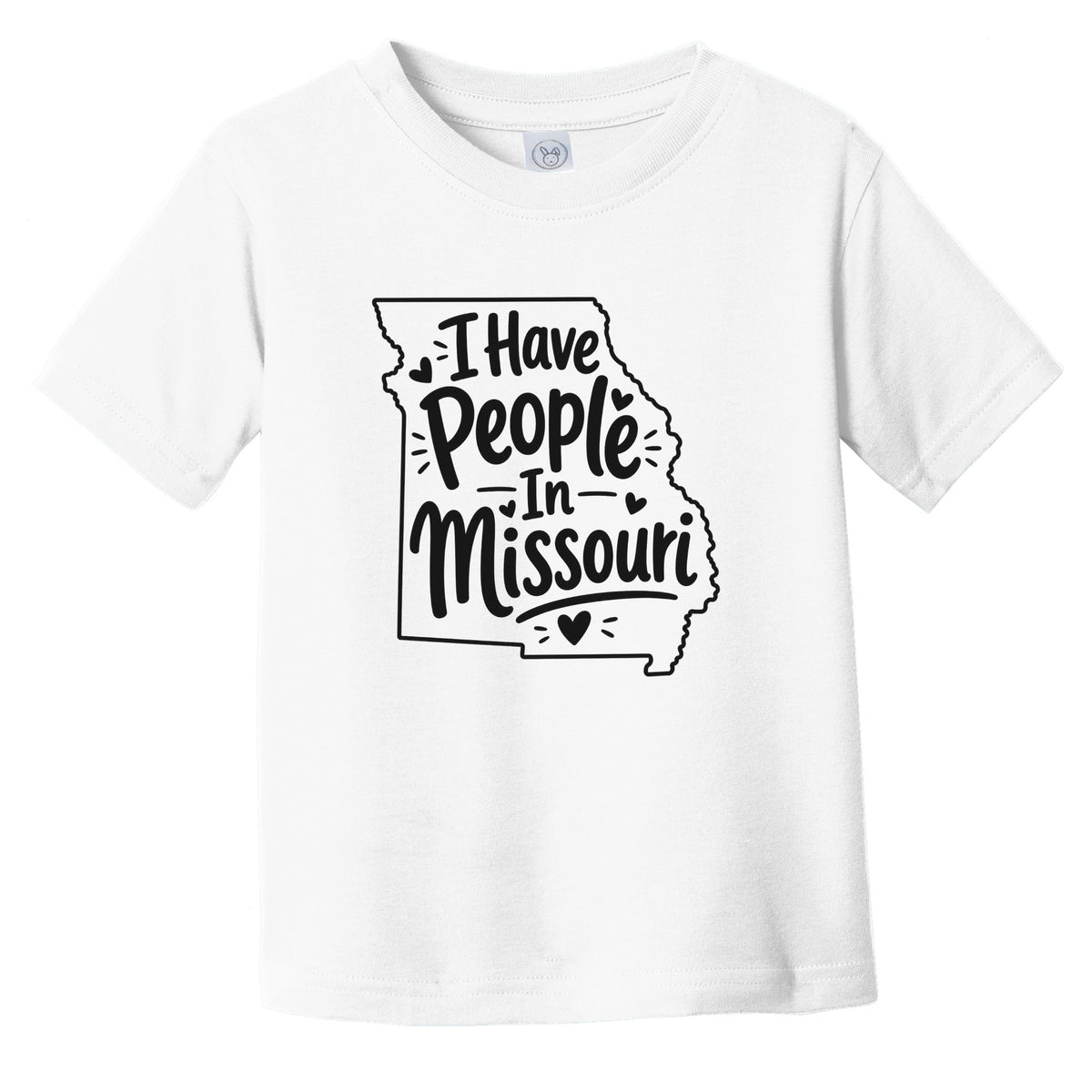 I Have People In Missouri Cute State Silhouette Infant Toddler T-Shirt