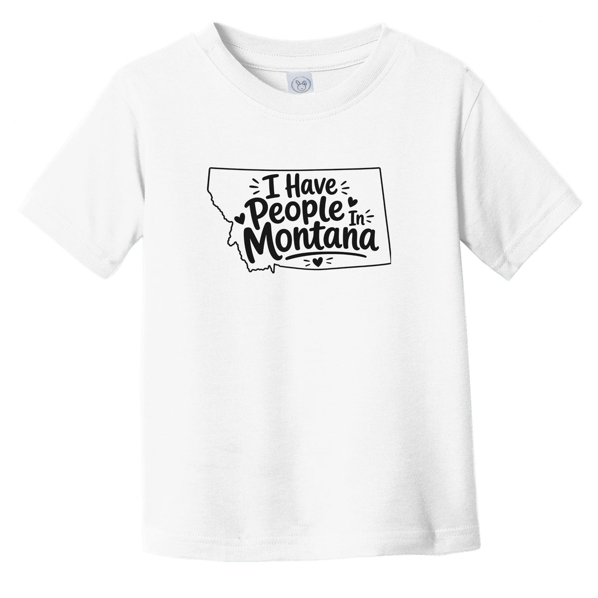 I Have People In Montana Cute State Silhouette Infant Toddler T-Shirt