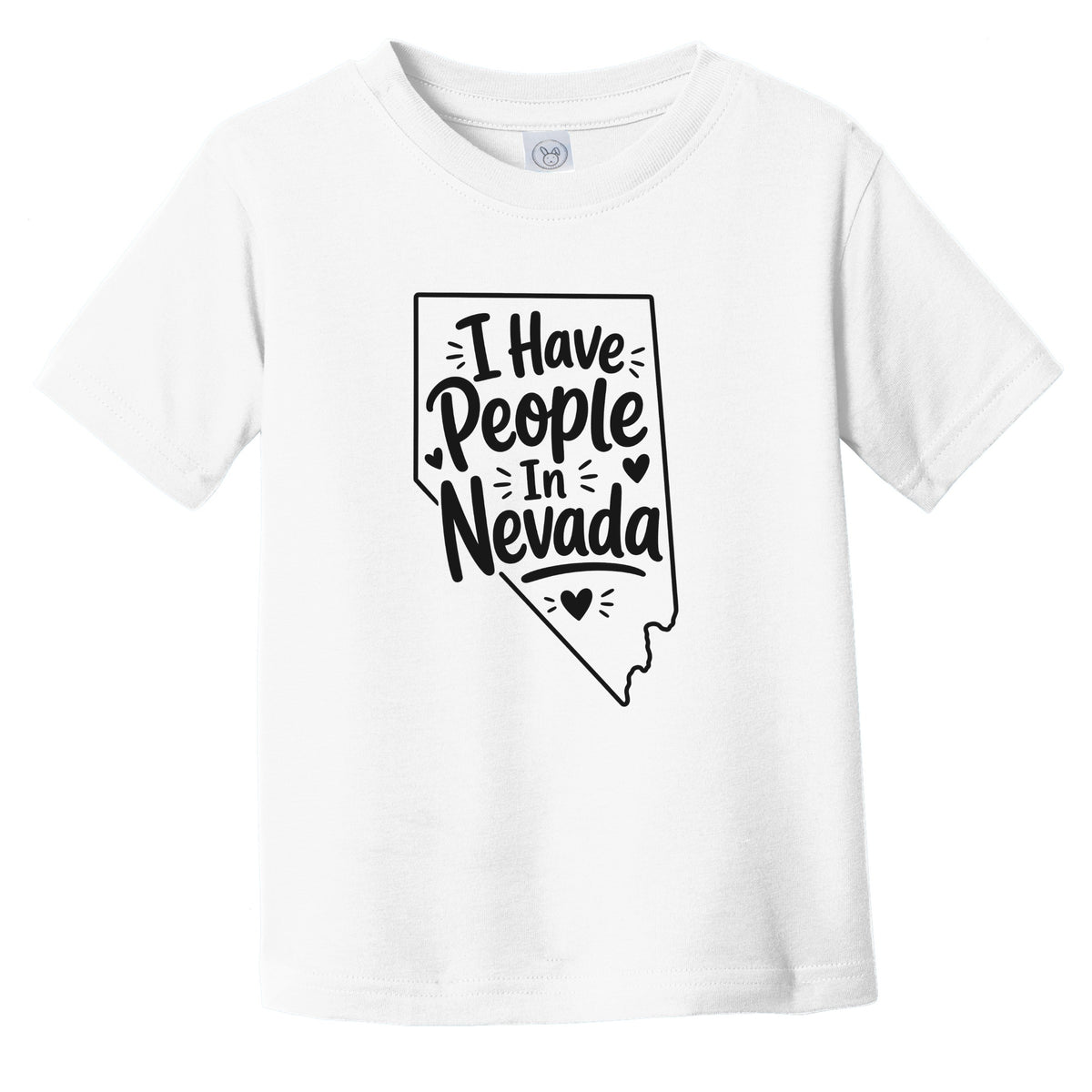 I Have People In Nevada Cute State Silhouette Infant Toddler T-Shirt