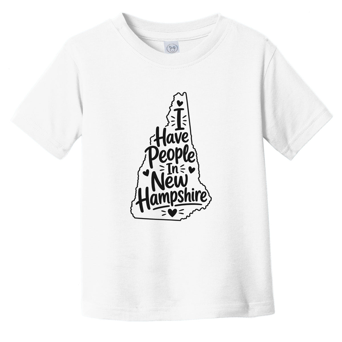 I Have People In New Hampshire Cute State Silhouette Infant Toddler T-Shirt