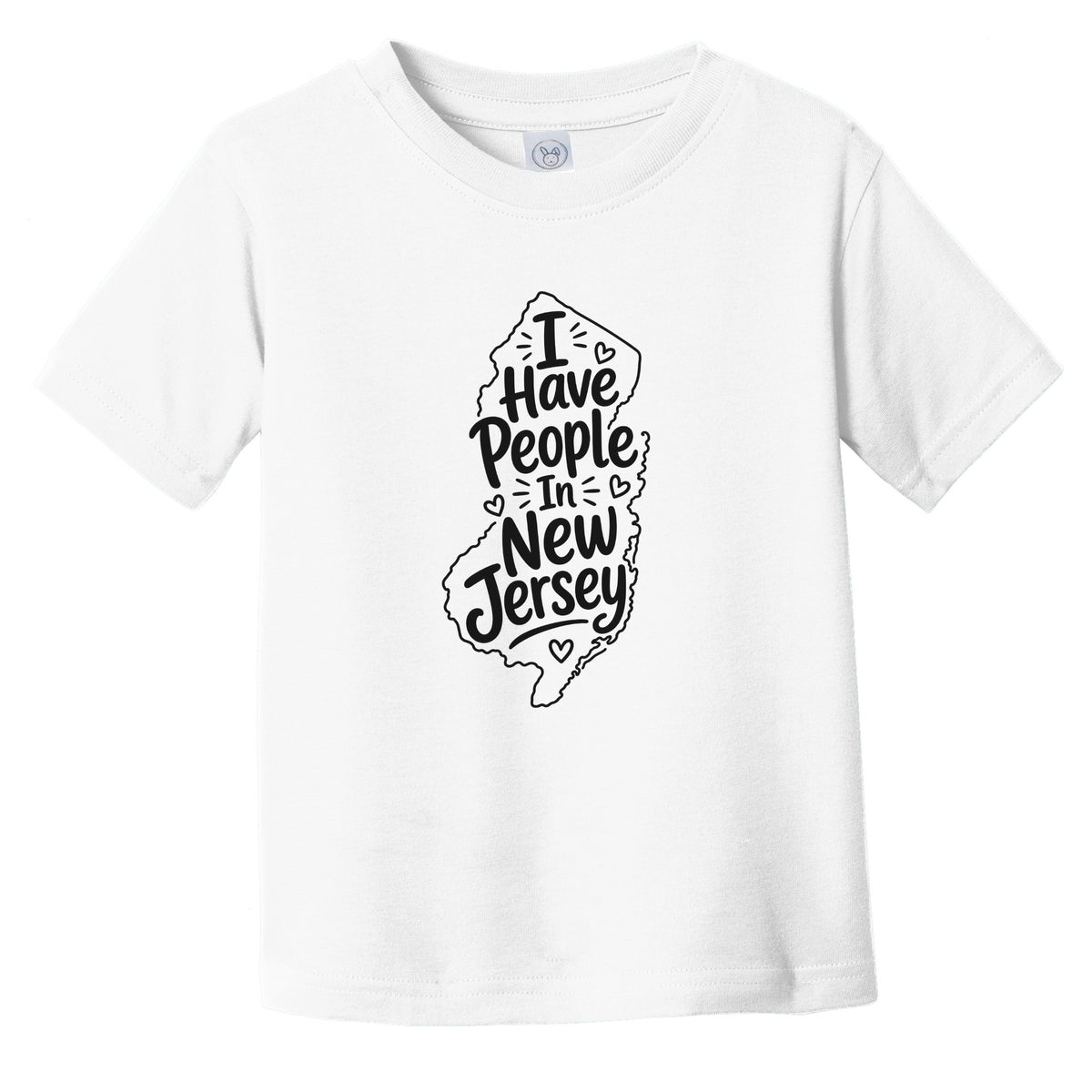 I Have People In New Jersey Cute State Silhouette Infant Toddler T-Shirt