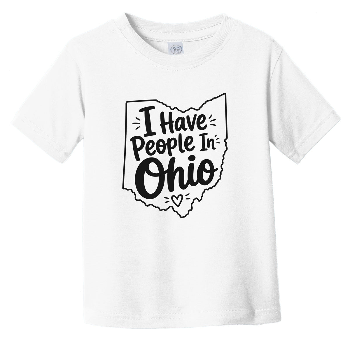 I Have People In Ohio Cute State Silhouette Infant Toddler T-Shirt