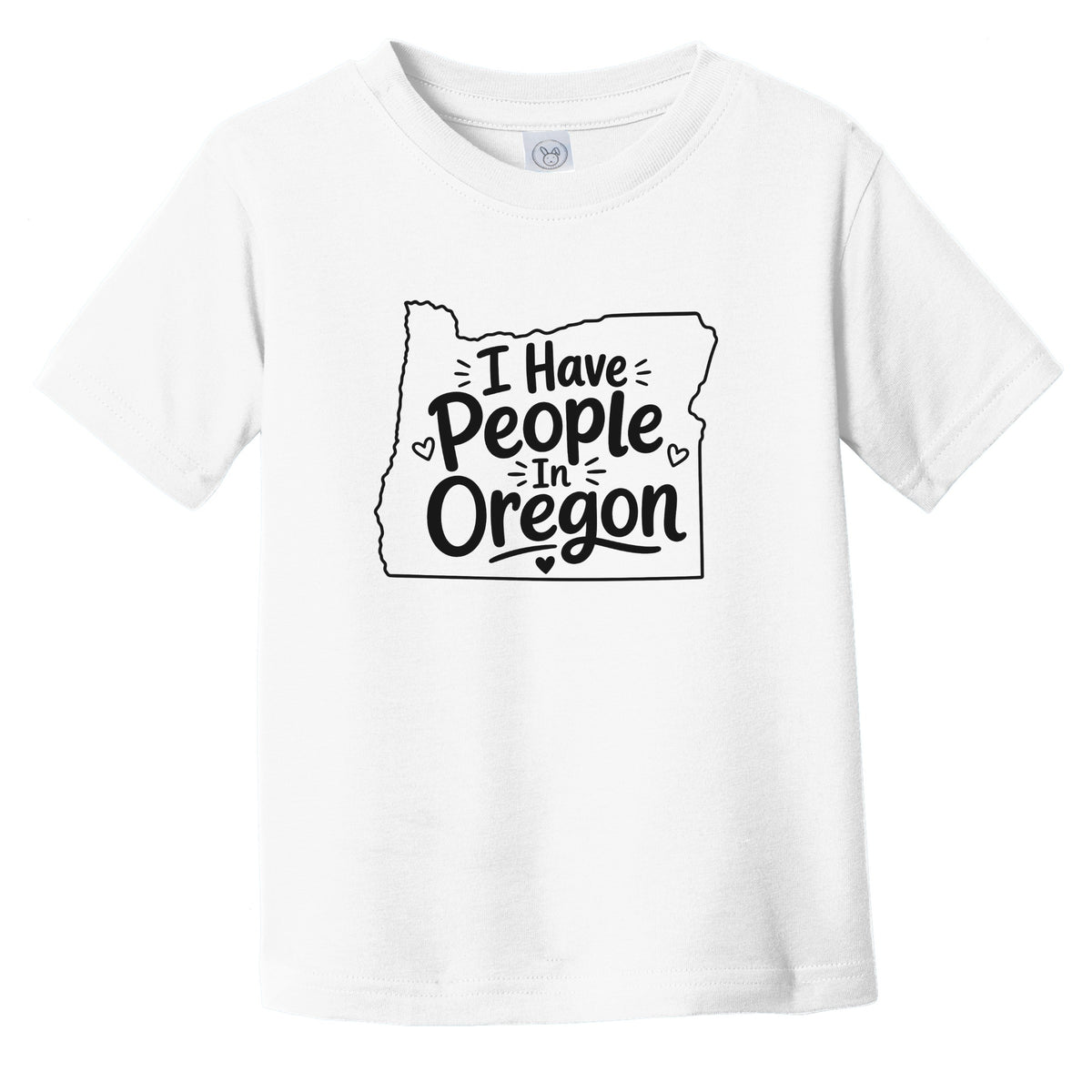 I Have People In Oregon Cute State Silhouette Infant Toddler T-Shirt