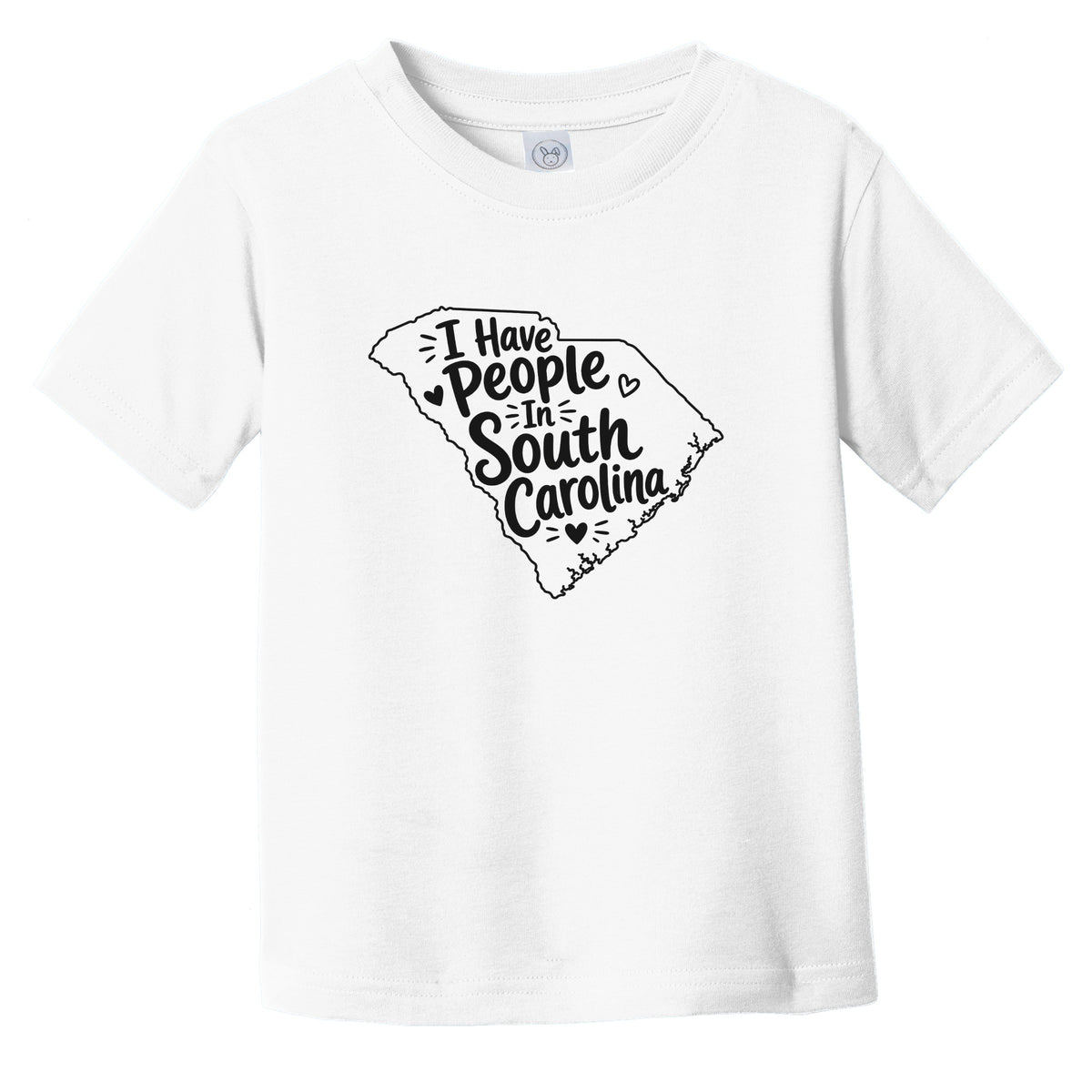 I Have People In South Carolina Cute State Silhouette Infant Toddler T-Shirt