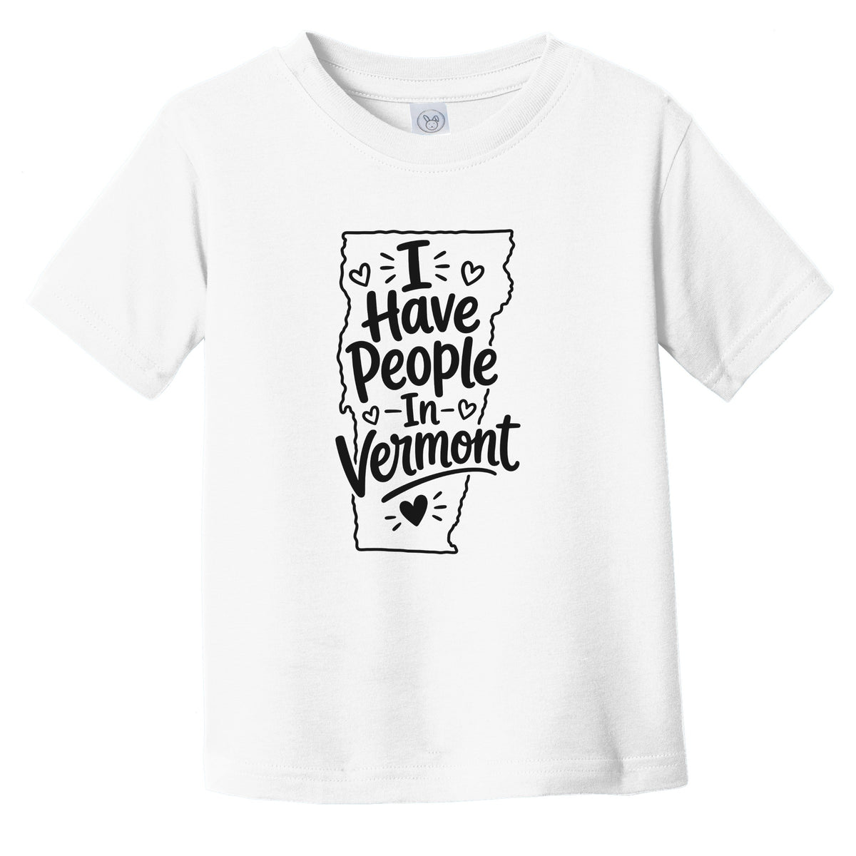I Have People In Vermont Cute State Silhouette Infant Toddler T-Shirt