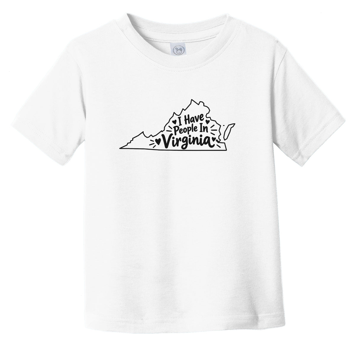 I Have People In Virginia Cute State Silhouette Infant Toddler T-Shirt