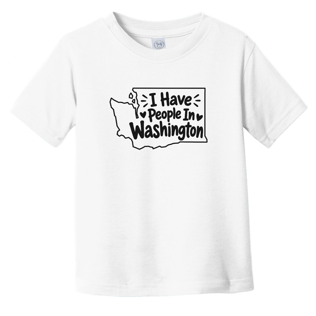 I Have People In Washington Cute State Silhouette Infant Toddler T-Shirt