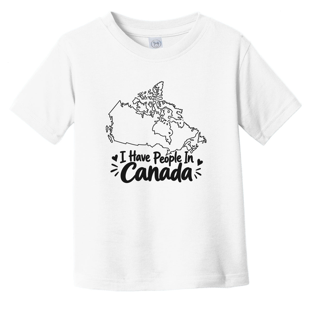 I Have People In Canada Cute Country Silhouette Infant Toddler T-Shirt