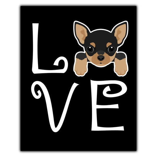 Chihuahua Love Dog Owner Chihuahua Puppy 8"x10" Wall Art Print