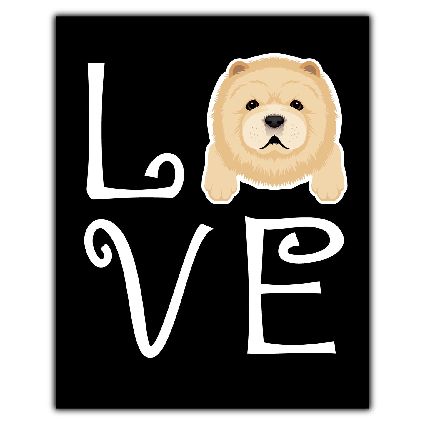 Chow Chow Love Dog Owner Chow Chow Puppy 8"x10" Wall Art Print