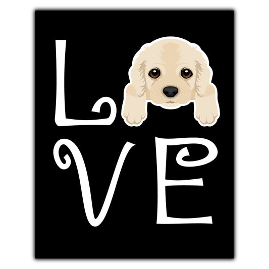 Cocker Spaniel Love Dog Owner Cocker Spaniel Puppy 8"x10" Wall Art Print