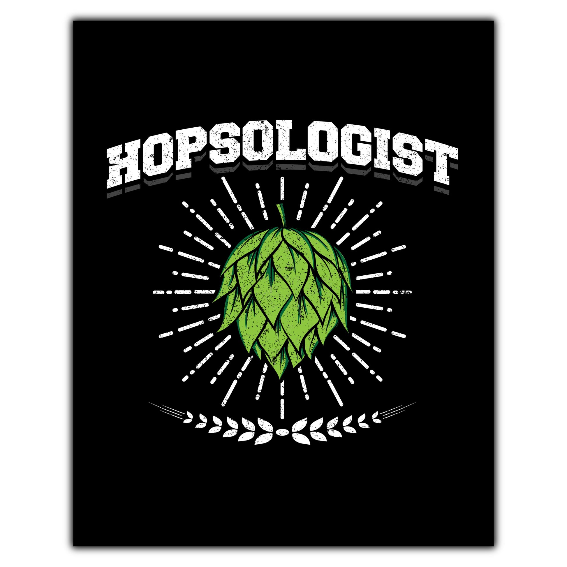 Hopsologist Funny Beer Snob Craft Beer 8"x10" Wall Art Print
