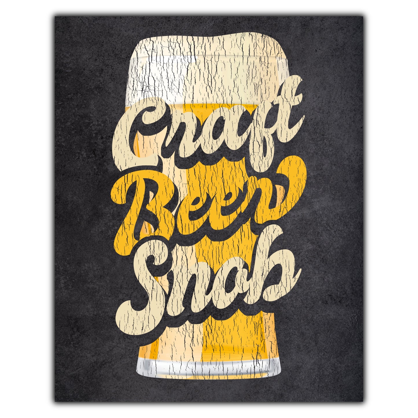 Craft Beer Snob Funny Craft Beer 8"x10" Wall Art Print