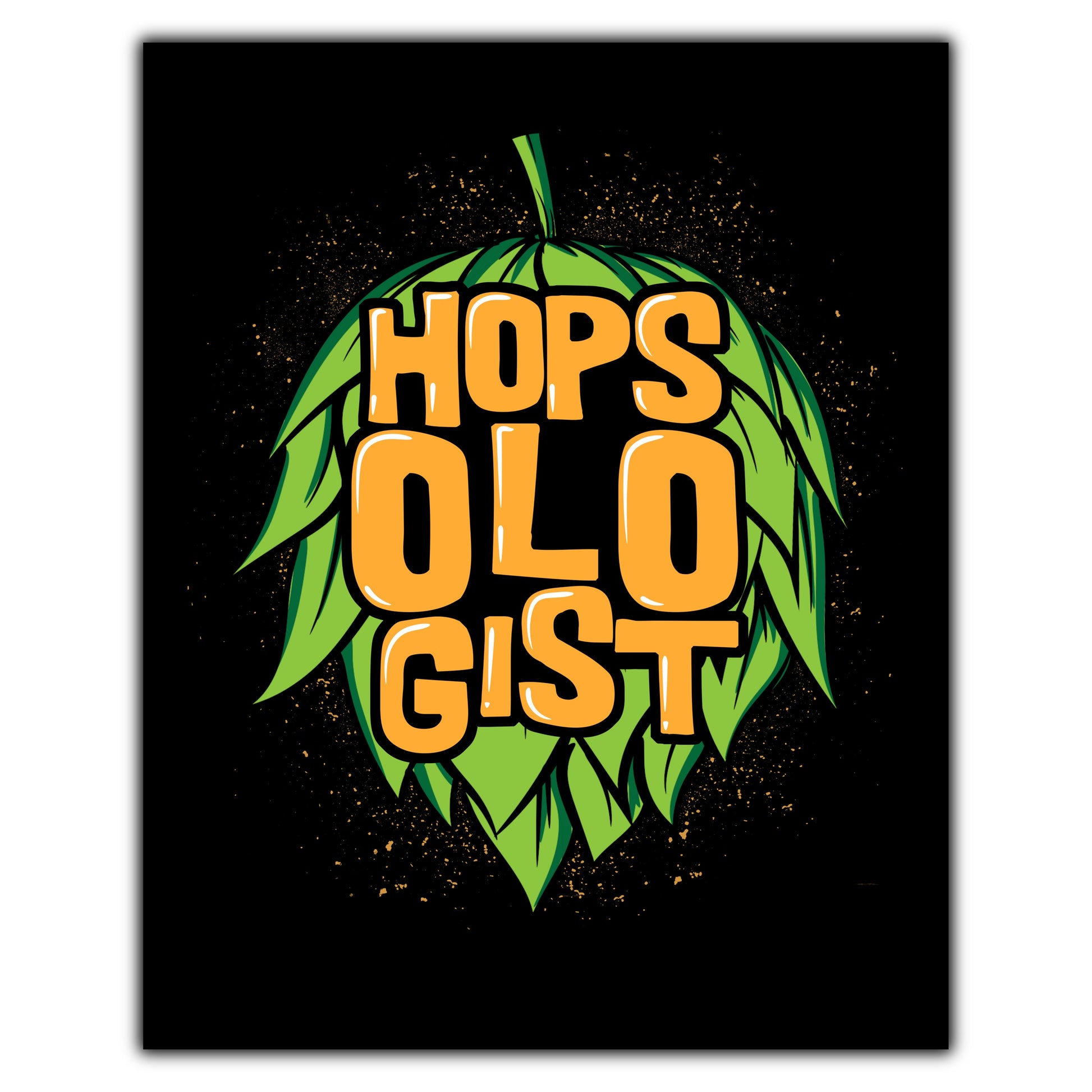 Hopsologist Funny Craft Beer Drinking 8"x10" Wall Art Print