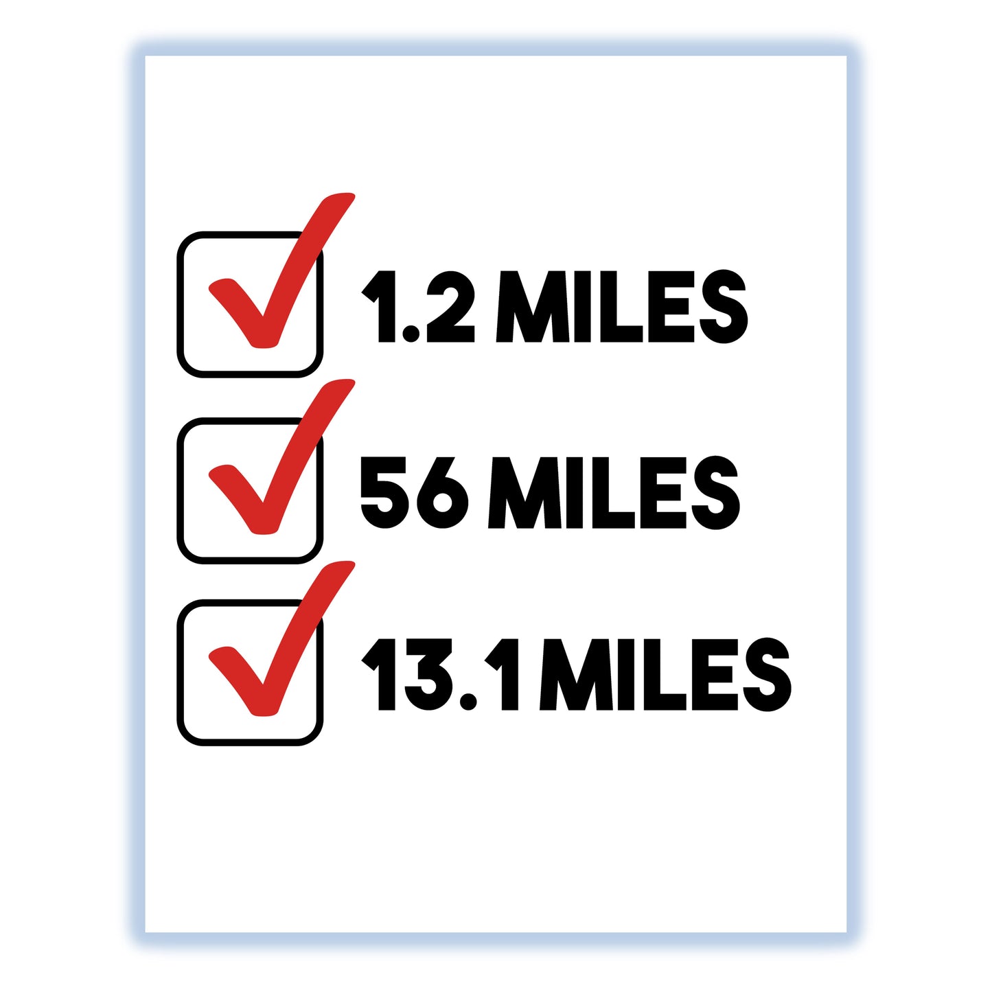 Triathlon Checklist Triathlete 8"x10" Wall Art Print