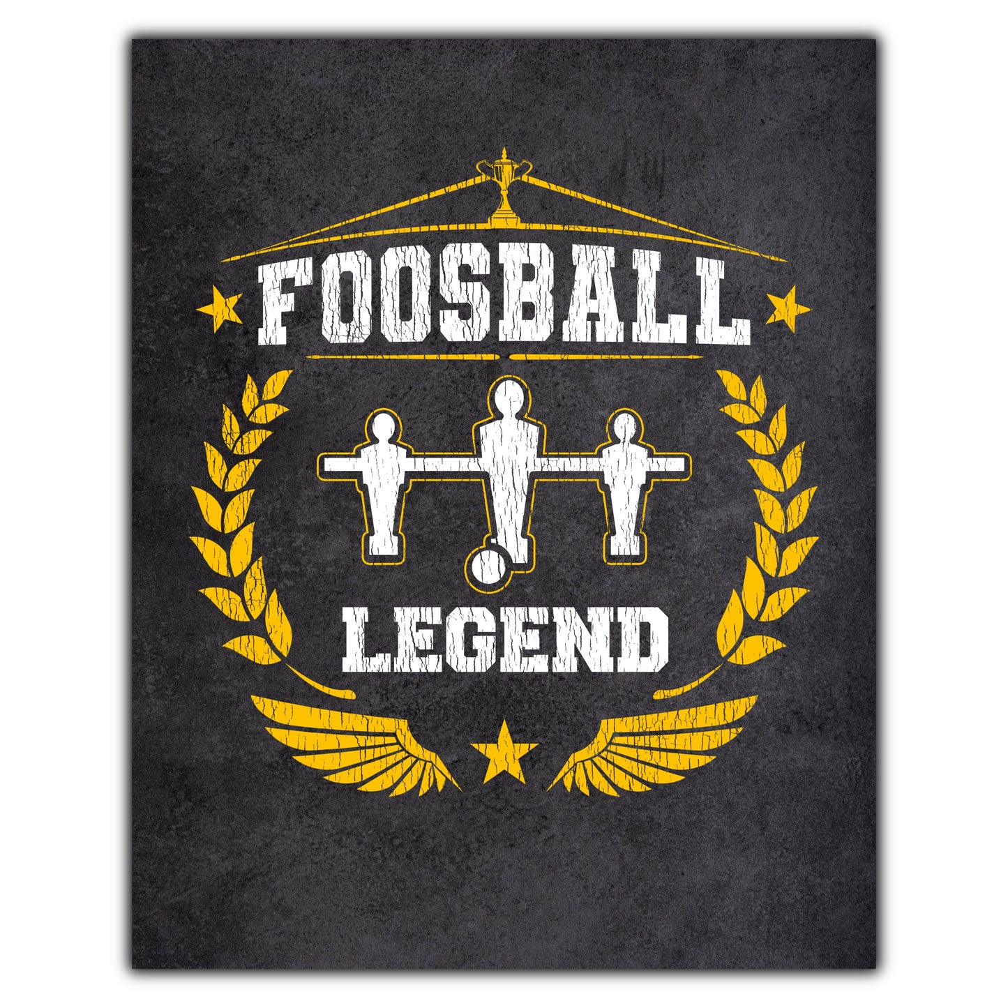 Foosball Legend  Foosball Player 8"x10" Wall Art Print