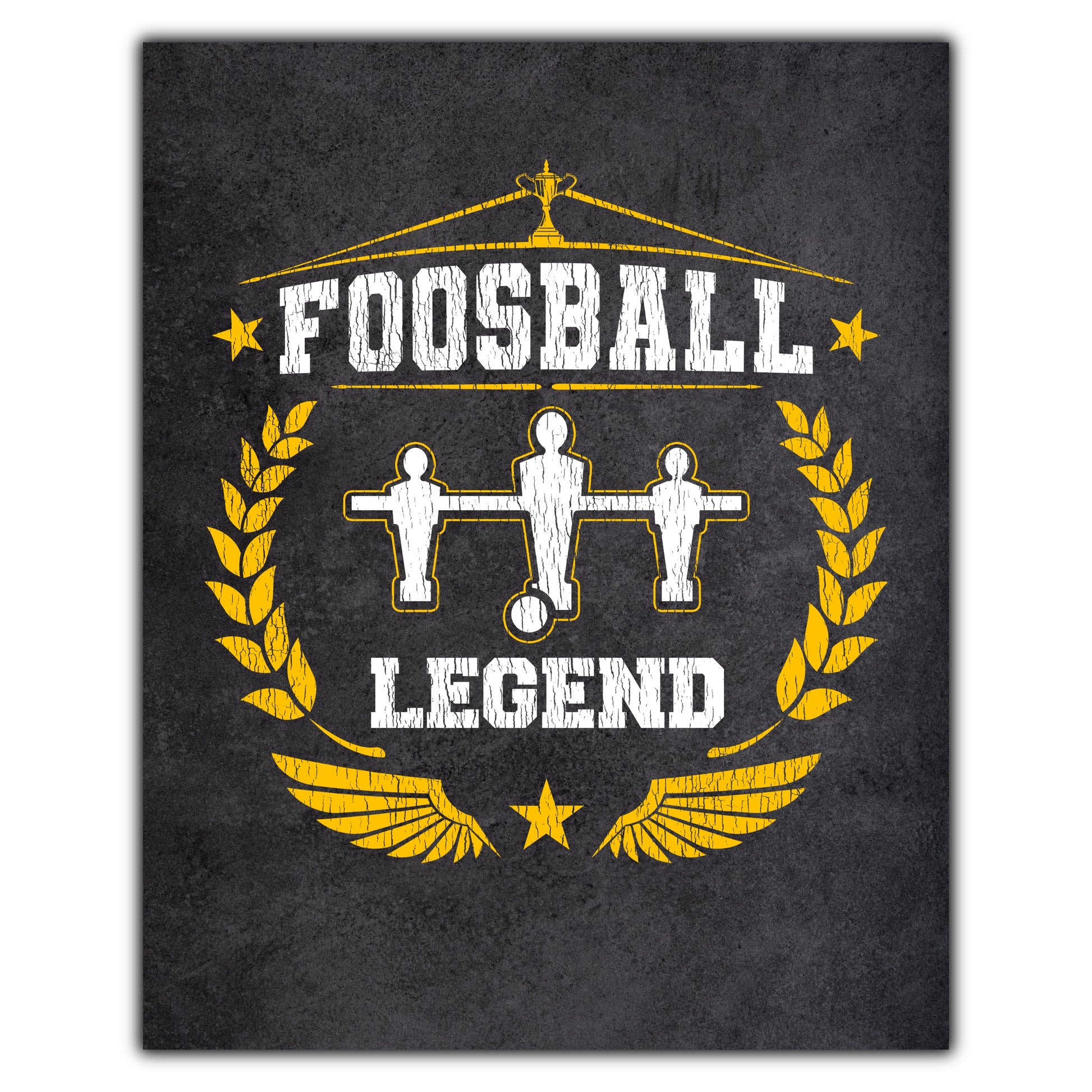 Foosball Legend  Foosball Player 8"x10" Wall Art Print