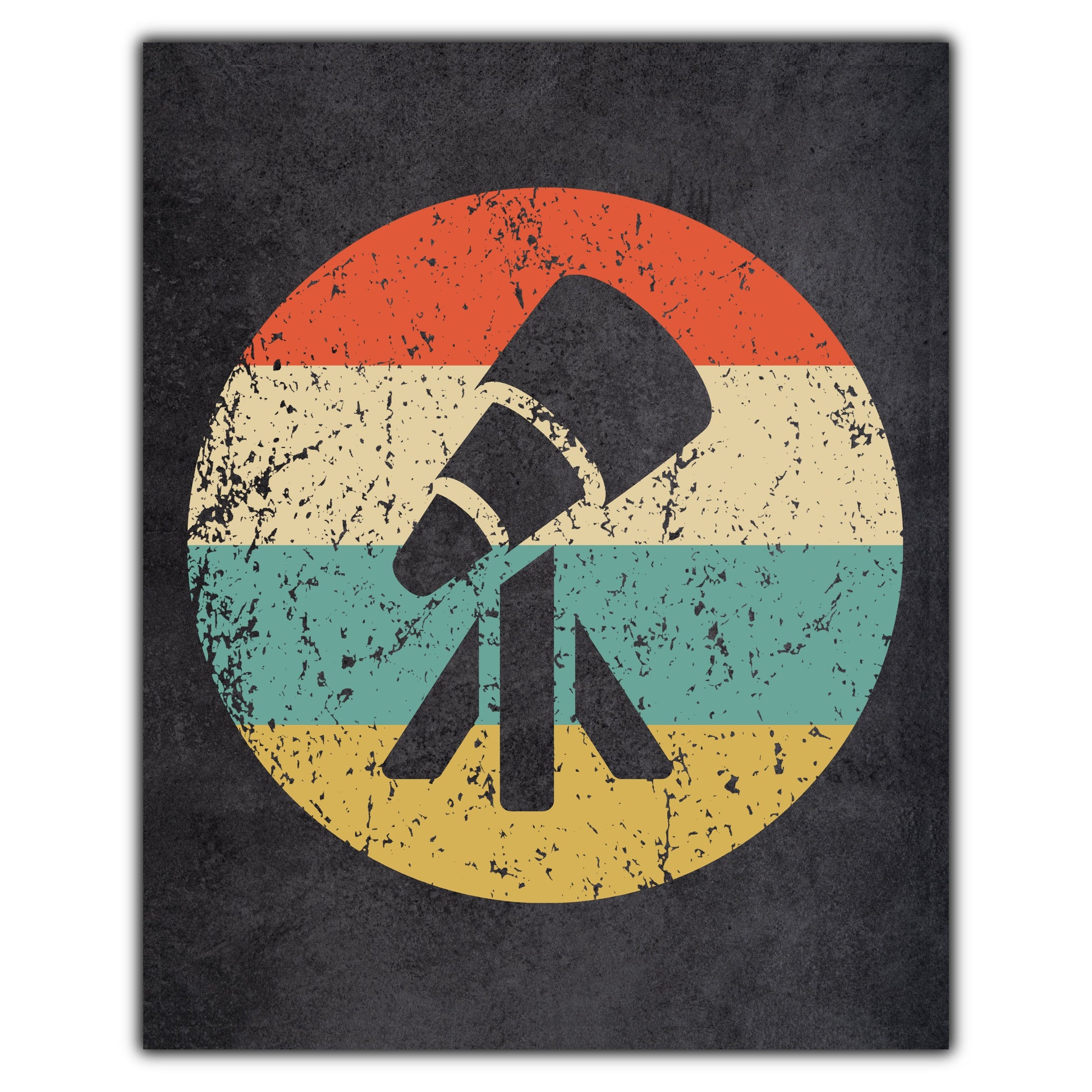 Telescope Astronomer Icon Retro 8"x10" Wall Art Print