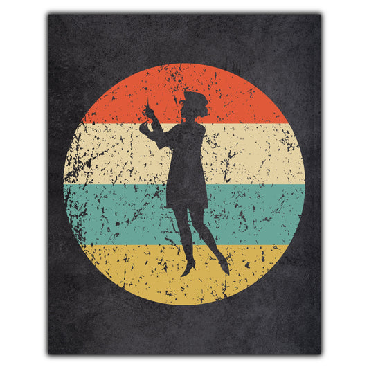 Nursing School Nurse Icon Retro 8"x10" Wall Art Print