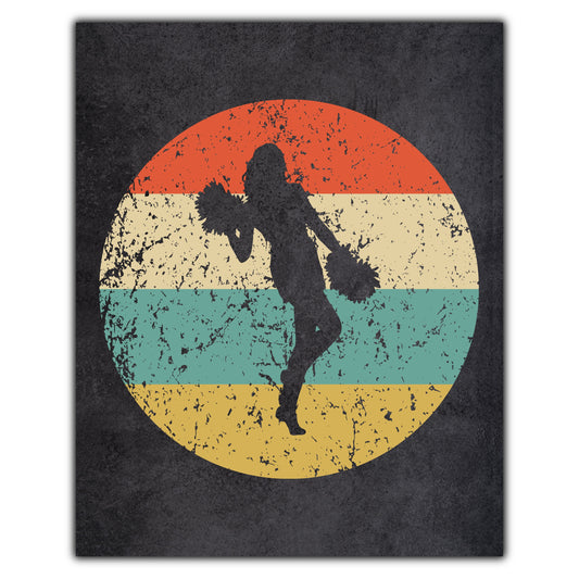 Skateboarder Skateboarding Icon Retro 8"x10" Wall Art Print