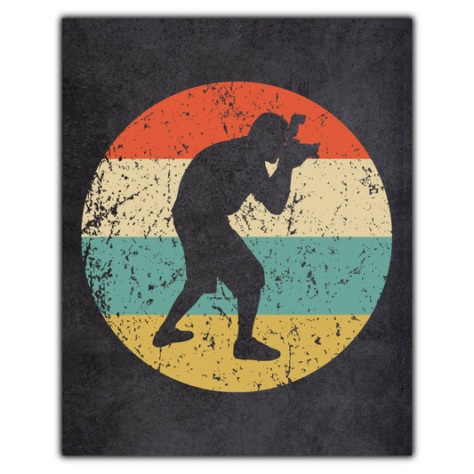 Photographer Icon Retro 8"x10" Wall Art Print