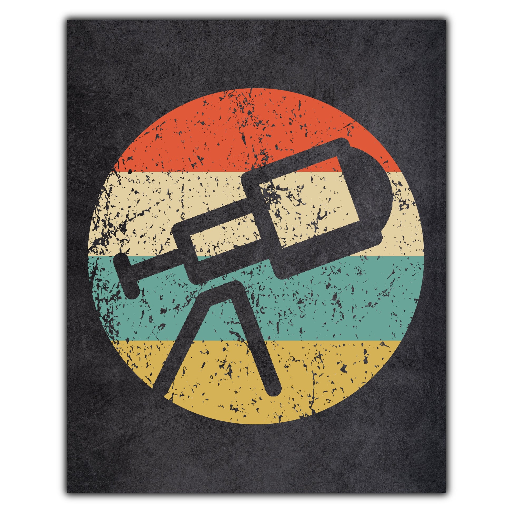 Telescope Astronomy Space Science Icon Retro 8"x10" Wall Art Print