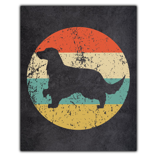 Gordon Setter Dog Icon Retro 8"x10" Wall Art Print