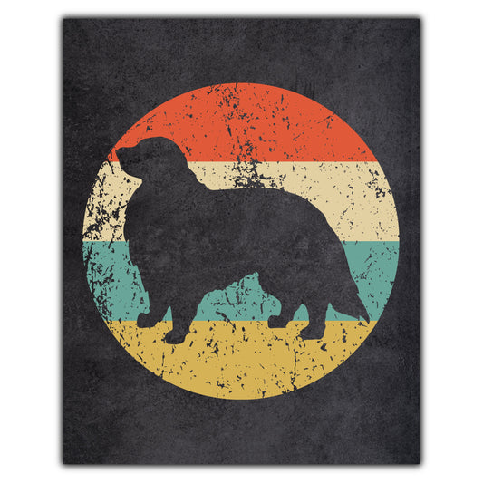 Great Pyrenees Dog Icon Retro 8"x10" Wall Art Print