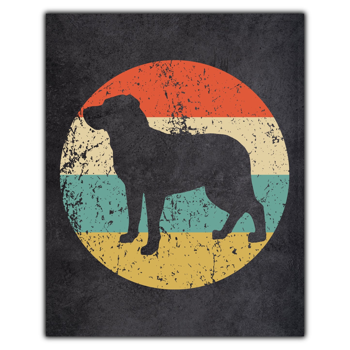 Greater Swiss Mountain Dog Icon Retro 8"x10" Wall Art Print