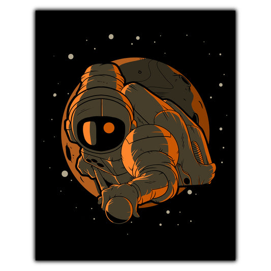 Billiards Astronaut Outer Space Spaceman 8"x10" Wall Art Print