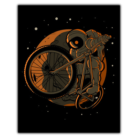 BMX Astronaut Outer Space Spaceman 8"x10" Wall Art Print